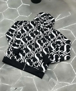 Men's <b>SDL</b> Hoodie Custom Logo Screen Printing Streetwear Plain Dyed 100% Cotton Oversized New Articles Pullover <b>SDL</b> Hoodie Men's - Product Image 6