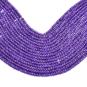 AAA+ <b>Amethyst</b> 4mm-5mm Faceted Rondelle Beads Natural Purple African <b>Amethyst</b> Semi Precious Gemstone Hand Cut Beads For Jewelry - Product Image 1