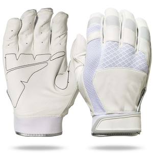 Guantes de Béisbol y Sóftbol de Cuero Blanco, Duraderos, de Alto Rendimiento, para Jugadores de Equipo, Protección de Agarre - Product Image 1