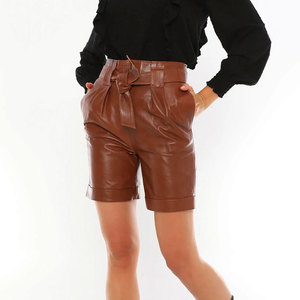 Shorts de Mujer, Ropa Interior, Shorts de Moda, Estilo Sexy, Cuero Genuino, Hechos a Mano, Piel de Cordero Suave, Oferta de Invierno en Línea - Product Image 1