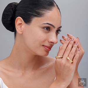 PRAO Fashion <b>Hoop</b> <b>Earrings</b> <b>Twisted</b> Trio Style - Product Image 3