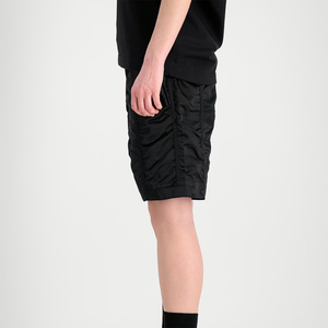 <b>Black</b> Color Men's Summer Casual Solid Nylon <b>Shorts</b> Eco Friendly With Pockets For Sport Workout Gym <b>Beach</b> Use - Product Image 4