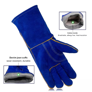 Wholesale Double Palm Cowhide Leather <b>Gloves</b> Industrial Labor Safety Welding Cycling Casual Sports Daily Outdoor <b>Touchscreen</b> - Product Image 6