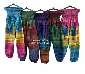 ชุดนอนผ้าฝ้ายพิมพ์ลายมัดย้อมกางเกงฮาเร็มชุดนอนผ้าฝ้ายชุดนอนอินเดียชุดนอนผู้หญิงพิมพ์ลายมัดย้อม - Product Image 1