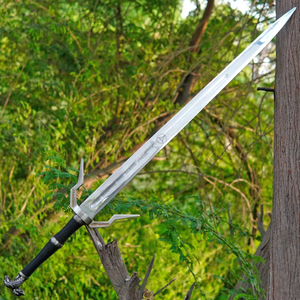 LEGACY BLADES - Espada de Brujo Hecha a Mano con Funda de Acero Inoxidable, Patrón Vertical, Decorativa, Coleccionable, para Exhibición, Regalo de Cumpleaños - Product Image 3