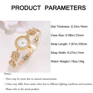 5 piezas de relojes de joyería elegantes para mujer, reloj de mujer sofisticado y con estilo NW1304 - Product Image 3