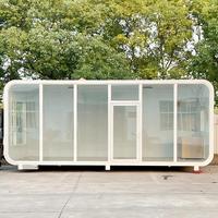 Cabine Apple moderne avec espace pour le camping intelligent et salle de bains Maison capsule mobile portable préfabriquée Villa préfabriquée pour hôtel