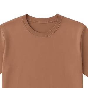 Men Brown 100% Luxury Cotton Crew Neck T Shirt Pre Shrunk Premium Short Sleeve Breathable Fit Tee - Product Image 6