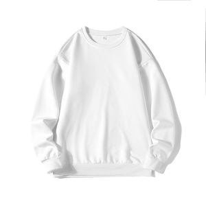 Sudadera para hombre Otoño e Invierno Casual Basic Fleece Crewneck Hoodie Street Unisex Color sólido Loose Soft Oversized Pullover- - Product Image 2