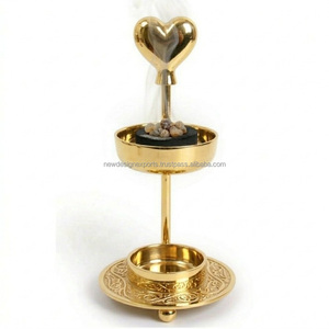 Quemadores de Resina y Latón Ajustables Hechos a Mano con Corazón en la Parte Superior, Suministro al por Mayor - Product Image 4