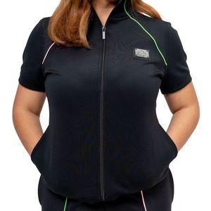 เสื้อแจ็คเก็ต Noir Ivy สีดำเขียวสำหรับผู้หญิง แบบซิปเต็มตัว เสื้อแจ็คเก็ตสำหรับออกกำลังกาย เสื้อผ้ากีฬาลำลองระดับพรีเมียม - Product Image 5
