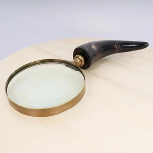 Loupe en corne de buffle naturelle polie, faite à la main, de haute qualité, écologique, personnalisable, style moderne/classique, cadeau pour homme - Product Image 3
