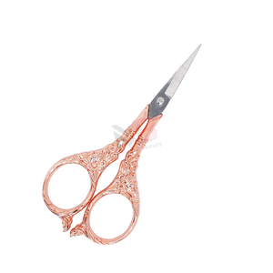 Tijeras para Cutículas Color Oro Rosa, Hoja de Acero Inoxidable, Punta Afilada, Herramienta de Manicura Duradera, Mango Redondo, Nuevo Diseño, para Adultos - Product Image 2