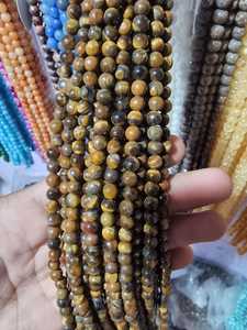 ลูกปัดหินตาเสือธรรมชาติทรงกลม ขนาด 4 มม. 6 มม. 8 มม. 10 มม. 12 มม. สำหรับทำเครื่องประดับ DIY สร้อยข้อมือ สร้อยคอ - Product Image 6