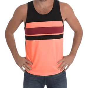 เสื้อกล้ามออกกำลังกายผู้ชายลายทางสีสันสดใส ระบายเหงื่อได้ดี เหมาะสำหรับวิ่ง ใส่เล่นชายหาด แฟชั่นเสื้อกั๊ก - Product Image 3