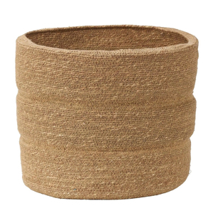 Cesta de Almacenamiento Hecha a Mano de Mimbre Natural Pacific Lifestyle, Cesta Acanalada, Venta al por Mayor, Ecológica, Hecha en Vietnam - Product Image 1