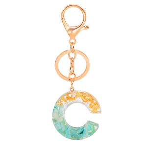 Wholesale New Fashion Acrylic Letter Charm Resin Pendant Keychain Tassel Butterfly Pendant <b>Key</b> <b>Ring</b> - Product Image 5