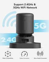 Distributeur automatique de nourriture pour animaux de compagnie PETLIBRO avec WiFi 5G, contrôle par application mobile, stockage de nourriture de 5 L et distributeur de nourriture sèche