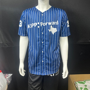 150GSM Mesh Full Dye Sublimation Custom Button Down <b>Baseball</b> Jersey - Product Image 3