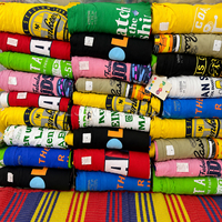 Vêtements pour enfants en surplus, commandes annulées, couleurs et motifs variés, t-shirts pour garçons et filles, matière en coton respirant