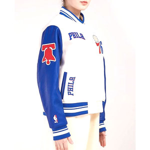 Womens NBA <b>Retro</b> Classics Varsity <b>Jacket</b> Stylish Vintage Basketball Inspired Letterman <b>Jacket</b> for Women - Product Image 4