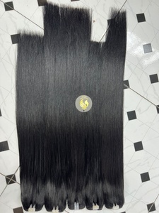 Extensiones de Cabello Humano Vietnamita Virgen Liso, Doble Trama, Cutícula Alineada, Grado 10A 12A, con Clip, CDY - Product Image 3
