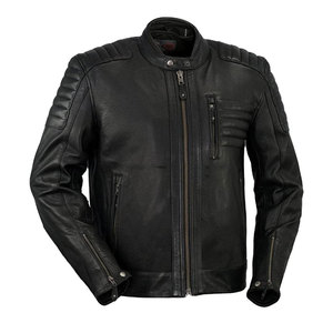 Unisex Streetwear Embroidered Leather <b>Jacket</b> Pu Heavy-Duty <b>Black</b> Motorcycle <b>Jacket</b> with Zipper Pockets Durable Biker Outerwear - Product Image 4