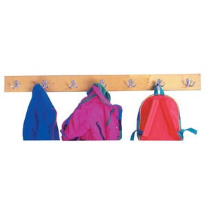 Juego de 5 ganchos de pared de metal negro, estilo industrial resistente, para almacenamiento de ropa, instalación con taladro - Product Image 4