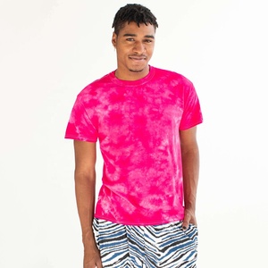 Camisetas Tie Dye de Manga Corta con Logotipo Frontal, 100% Algodón, Personalizadas al por Mayor, para Hombre, Estilo Veraniego, Lavado Ácido - Product Image 1