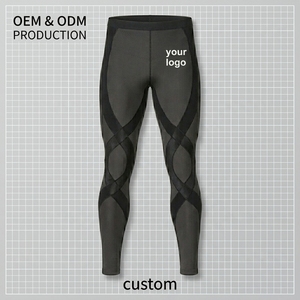 Custom Women's High Waist Ankle-Length Compression Leggings Solid Sporty Breathable Stretch Spandex Polyester Seamless - Product Image 1