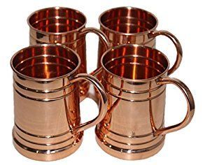 Nouvel Arrivage – Ensemble de Tasses en Cuivre Martelé Fait Main – Verres à Eau Métalliques de Qualité Supérieure – Ensemble de Vaisselle Ayurvédique - Product Image 2
