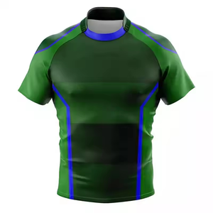 Nouveaux ensembles de maillots de rugby personnalisables en gros, sublimation personnalisée, respirant, séchage rapide, antibactérien, polyester, logo, nom - Product Image 1