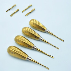 Juego de Elevadores Dentales Bein para Raíces, Tipo Bayoneta, Distal y Mesial, 3mm 4mm, PDL, Oral - Product Image 1
