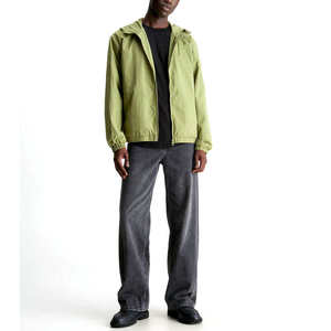 Veste coupe-vent d'hiver pour homme, à capuche, légère, en tissu premium, service OEM personnalisé, logo sur le devant - Product Image 5