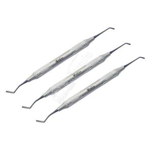 Kit de instrumentos de relleno compuesto dental con mango de silicona, 5 uds., herramientas de acero inoxidable, fabricantes hechos de alta calidad - Product Image 2