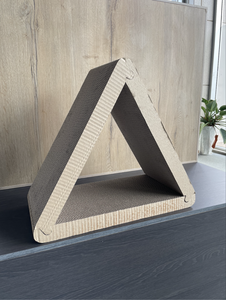 OEM Modern Style Foldable Eco-friendly 6-Sided Triangular Corrugated Paper <b>Cat</b> <b>Tree</b> Scratcher Carton Packed - Product Image 5