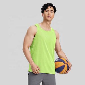 High Quality 100% Polyester Quick Dry <b>Mesh</b> Running Training Tank <b>Tops</b> Fitness Workout Performance Gym Sleeveless Shirt For Men - Product Image 3