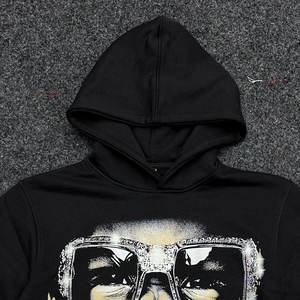 Sweat à capuche épais 500g 100% coton pour homme, brodé et imprimé sur mesure, style hip-hop streetwear oversize en polaire, idéal pour l'hiver - Vente en gros - Product Image 3