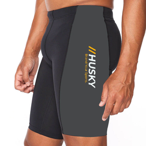 Shorts de Compresión Unisex de Nailon y Spandex, Cintura Alta Elástica, Bolsillo Oculto, Logotipo Personalizado, Secado Rápido, Ligeros, Transpirables, hasta la Rodilla - Product Image 6