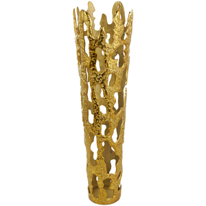High Quality Wholesale Golden Aluminum Flower Vase Traditional Design Decorative Vase for Home Wedding & <b>Table</b> Decor At <b>Low</b> Cost - Product Image 5