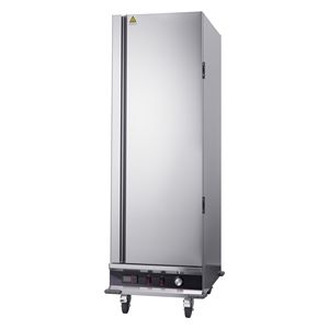 Armadio Scaldavivande Elettrico Commerciale a 16 Ripiani, Porta Singola in Acciaio Inox con Vassoio per Acqua e Ripiani Regolabili - Product Image 1
