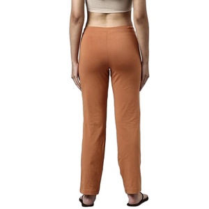 Pantalones Deportivos Elegantes para Mujer, Tallas Grandes, Diseño Personalizado, Color Sólido, Corte Regular, Pantalones de Gimnasio, Cintura Media, Spandex/Algodón - Product Image 6