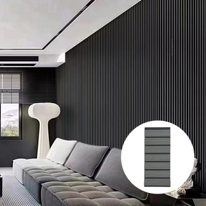 Tấm ốp tường trang trí nội thất hiện đại WPC 3D, thiết kế ghép nối, cách âm, chống thấm, chống cháy, hấp thụ âm thanh, dùng cho phòng tập thể dục - Product Image 4