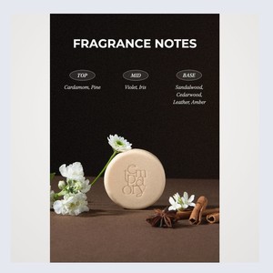 Savon parfumé temporaire coréen K-Beauty Sabun WB - Boisé Santal - Savon fabriqué en Corée au bois de santal - Pour tous types de peau - Product Image 5