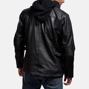 Chaqueta de Cuero para Hombre, Resistente al Viento e Impermeable, Ecológica, con Tela de Lona, Estilo Urbano, Colores Personalizados, Tallas Variadas - Product Image 2