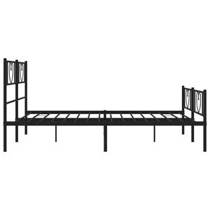 โครงเตียงเหล็กเคลือบผงสีดำ ขนาด 53.1x74.8 นิ้ว เตียงโลหะ - Product Image 6