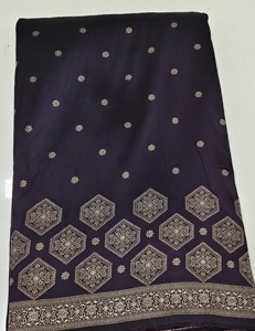 Tissu jacquard de qualité supérieure avec motif de panneau Daman |   Textile Jacquard à Bordure Géométrique Butti |   Tissu de mode ethnique - Product Image 4