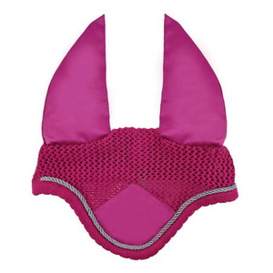 Horse Handmade Knitting Ear <b>Bonnet</b> Crochet Fly Veil with Covers Breathable Outdoor Sport Horse Fly Veil with Custom logo - Product Image 6