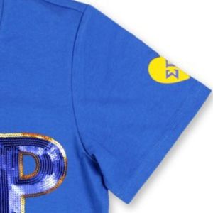 Camiseta con Lentejuelas SGR, Color Azul Rey, Hermandad Sigma Gamma Rho, Manga Corta, Prenda Griega Personalizada, Estilo Casual Urbano - Product Image 3
