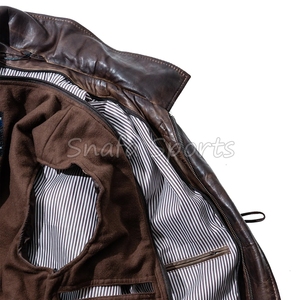 Classic & Trendy Styles <b>Men's</b> <b>Shearling</b> Genuine Leather <b>Jackets</b> <b>For</b> Sale In Wholesale Price With Custom Design <b>Jackets</b> - Product Image 6